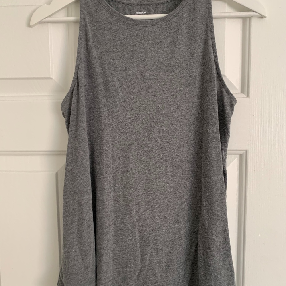 Old Navy Grey High-Cut Tank